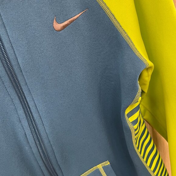 Nike Blue Colorblock Hoodie size Medium - Picture 2 of 6